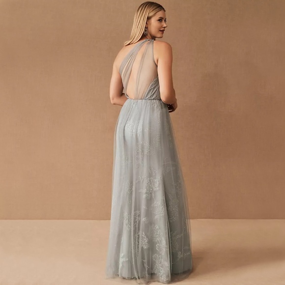 Hayley Paige x BHLDN | Phoebe One-Shoulder Tulle Maxi Dress | NWT - Picture 1 of 7